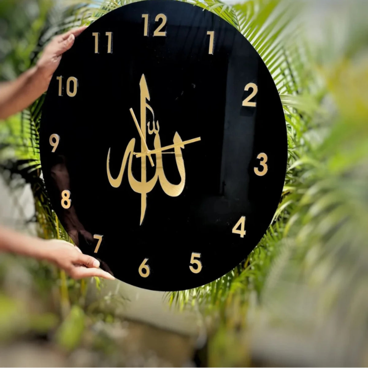 Allah Name Wall Clock Acrylic Material Islamic Clock