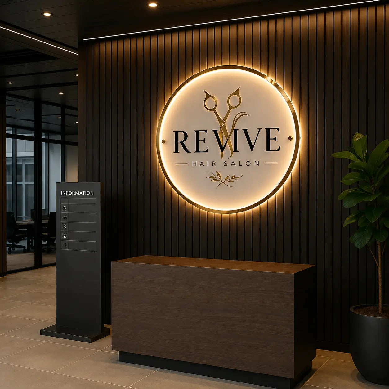 Custom Acrylic Office Logo Sign